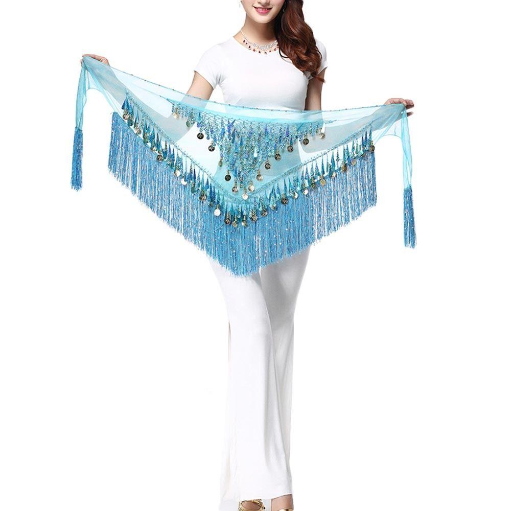 For Thailand/India/Arab Show Costumes Tassels Waist Chain Hip Scarf Belly Dance Belt Dancer Skirt