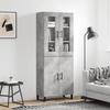 VidaXL Highboard Concrete Grey 69.5x34x180 Cm Engineered Wood 3198237