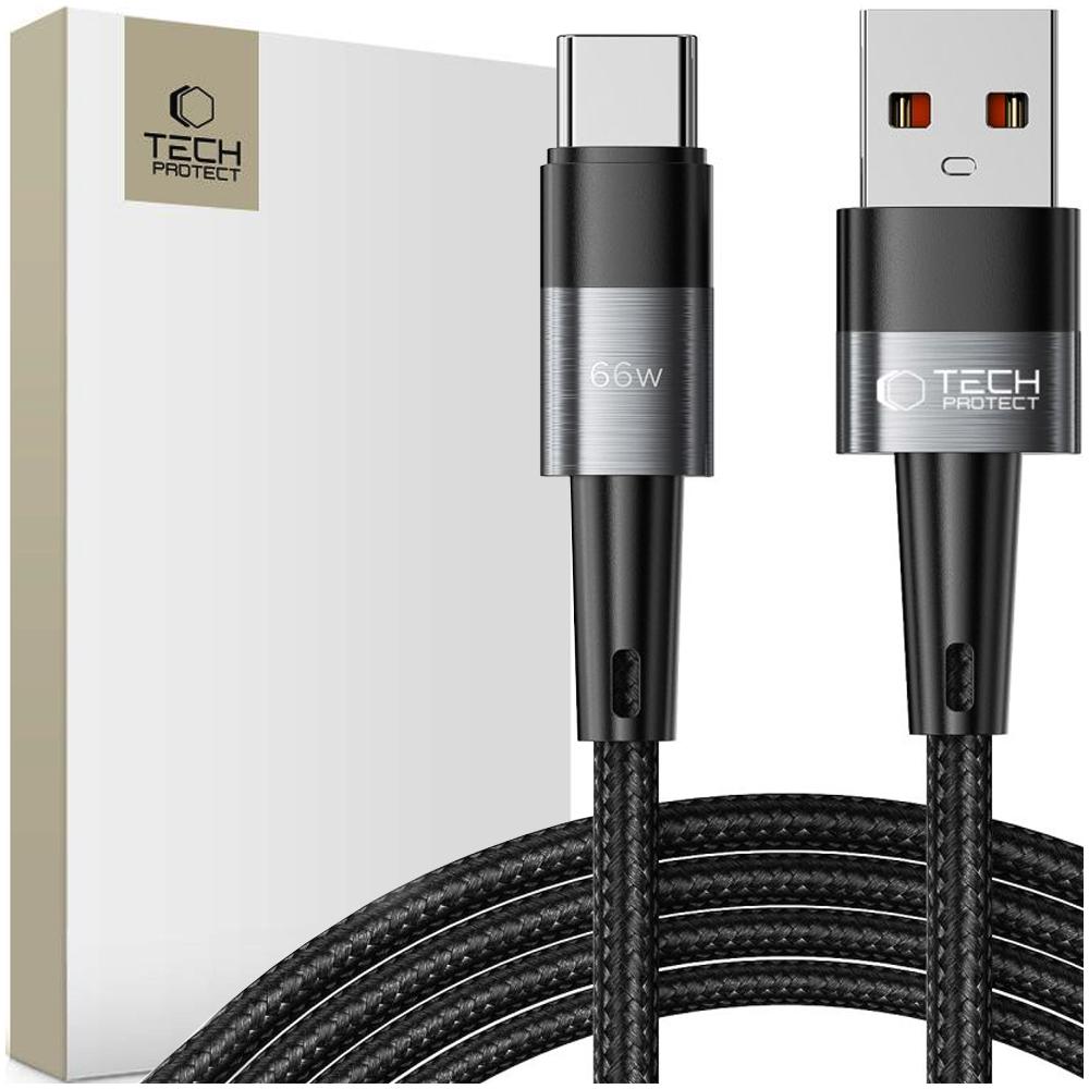 Tech-Protect Кабель Ultraboost Type-C 66 Вт / 6 А 200 см Серый