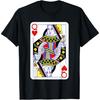 Королева Червей Карты для игры Хэллоуин Костюм Казино Легкая Футболка