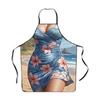 Сексуальный Бикини Узор Креативный Высокий Внешний Вид Фартук Пятностойкий Забавная Личность Фартук для Барбекю.