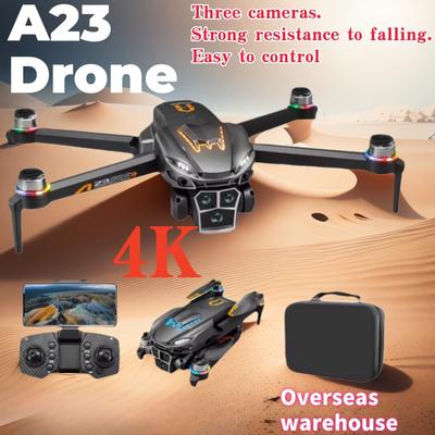 2025 Новый A23 RC Дрон Бесщеточный Мотор Три Камеры Цветной Свет 4K Фиксированная Точка Парения Избегание Препятствий Складной Квадрокоптер Детская Игрушка Подарок