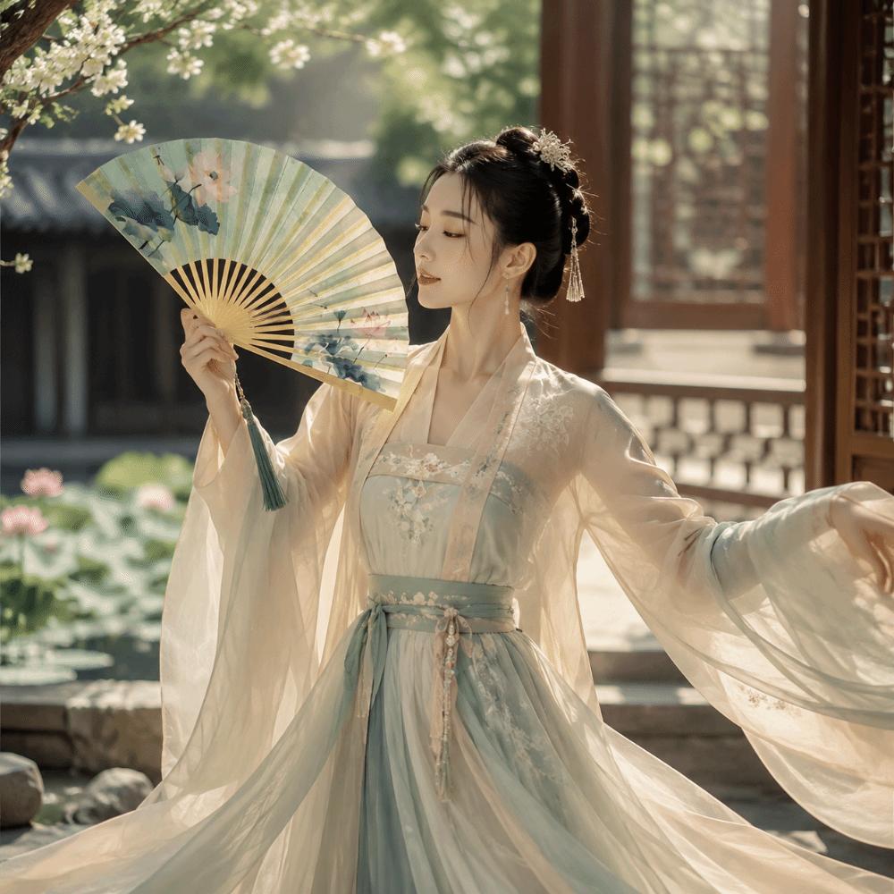 Chinese Style Hand Fan Collapsible Dance Fan Portable Folding Handheld Fan Party