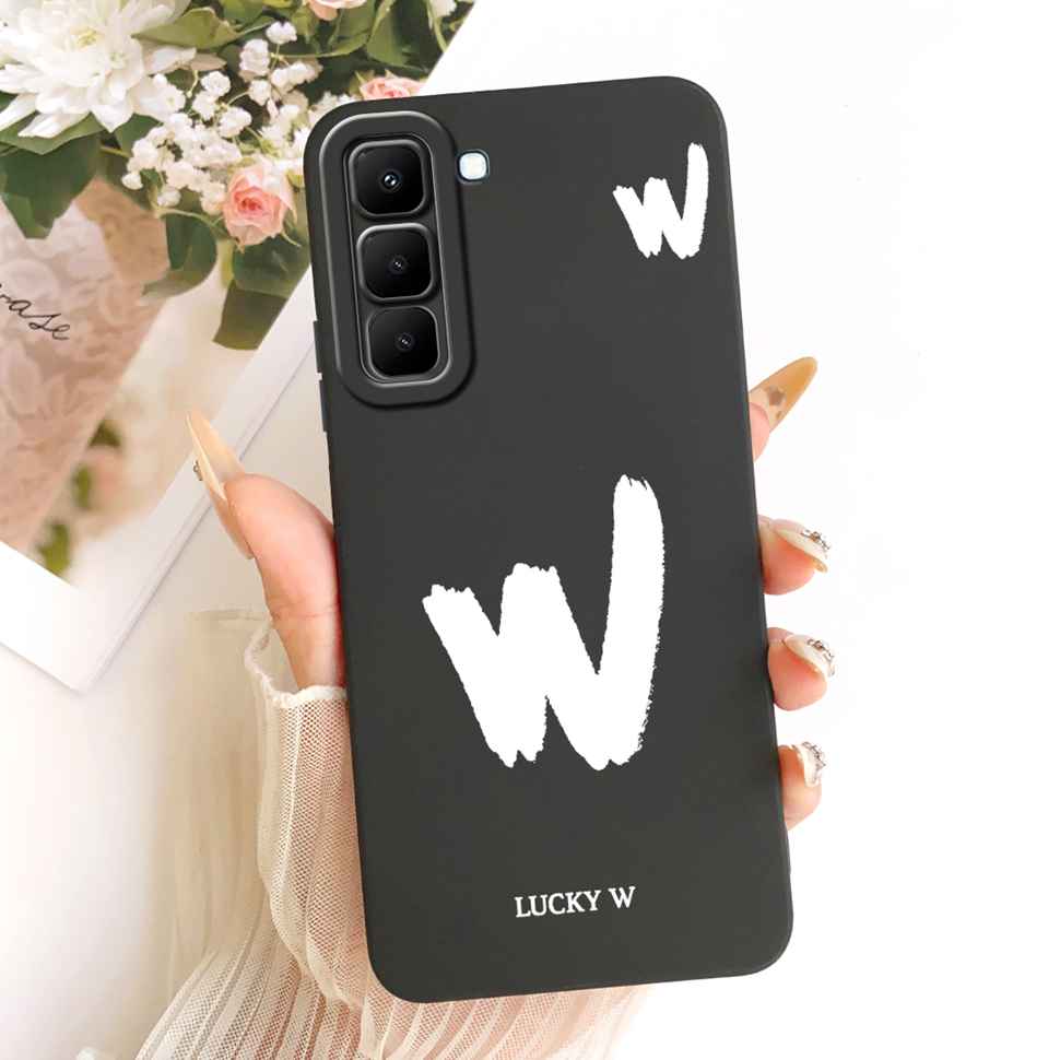 For Infinix Hot 70 5G X6895 Case New Design Letters A-Z Silicone Back Cover For Infinix Hot70 HOT 70 5G Phone Cases Bumper