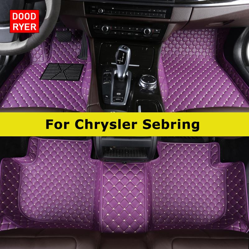 DOODRYER Custom Car Floor Mats For Chrysler Sebring Auto Carpets Foot Coche Accessorie