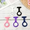 Unisex Multi Colors Silicone Lapel Watches with Second Hand Nursing Nurse Watch Clip On Fob