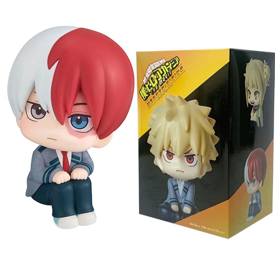 Chibi Super Cute Academy Izuku Midoriya / Katsuki Bakugo / So Todoroki PVC Figurine, Collectible Toy Series Model