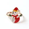 Christmas Napkin Rings Exquisite Decorative Zinc Alloy Napkin Buckles Christmas Banquet Hotel Table Decor Daily Use
