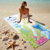 Custom Name Princess Garden Stylish Digital Printing Beach Towel Quick‑Drying Absorbent Blanket for Beach Pool Gym Travel