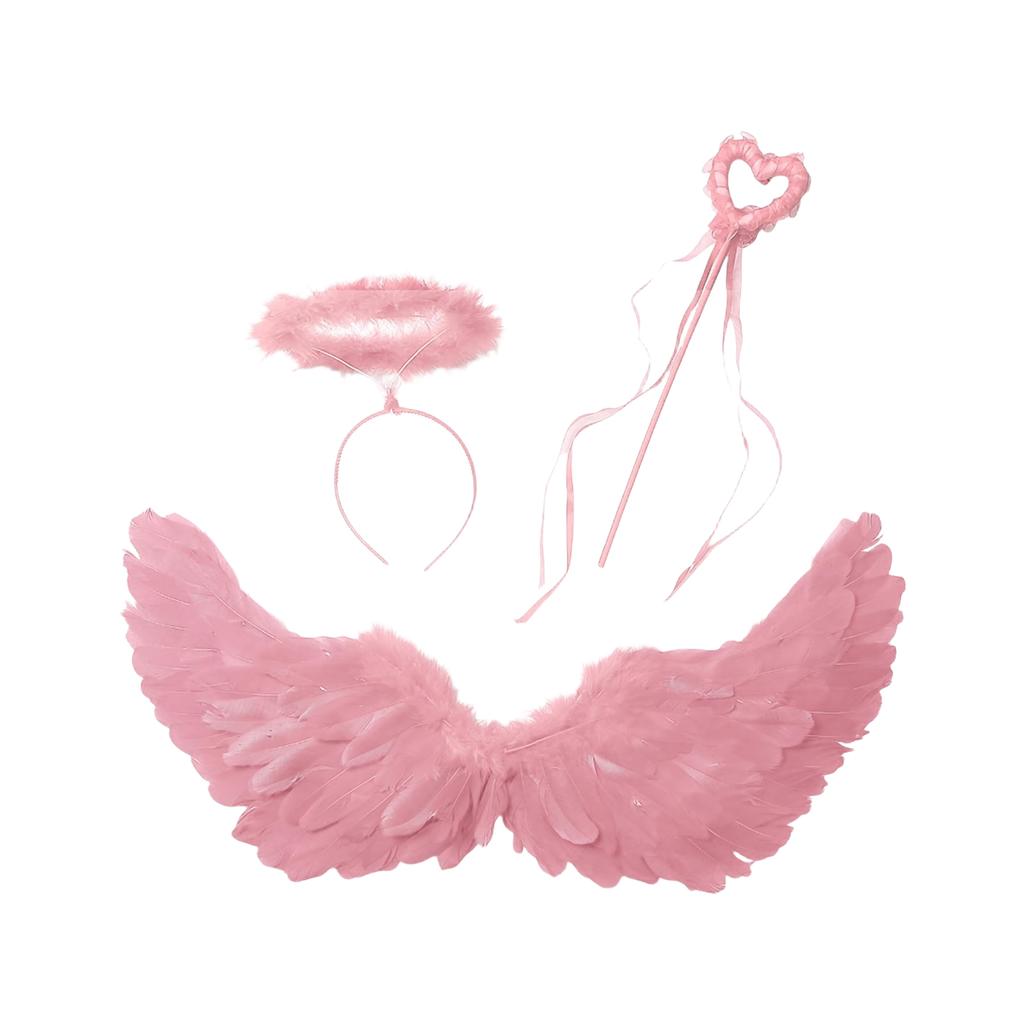 Комплект костюма для женщин Ангельские перья Ободок Палочка для Хэллоуина Косплей
