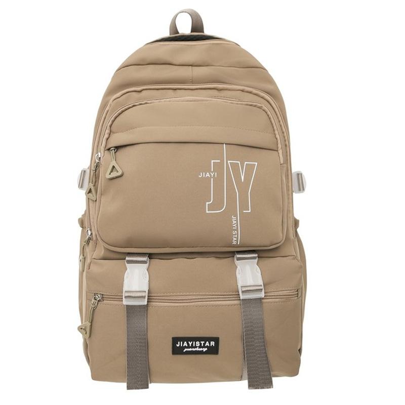 Школьный рюкзак для средней школы, женский рюкзак с буквенным принтом, большой вместимости, дорожный рюкзак