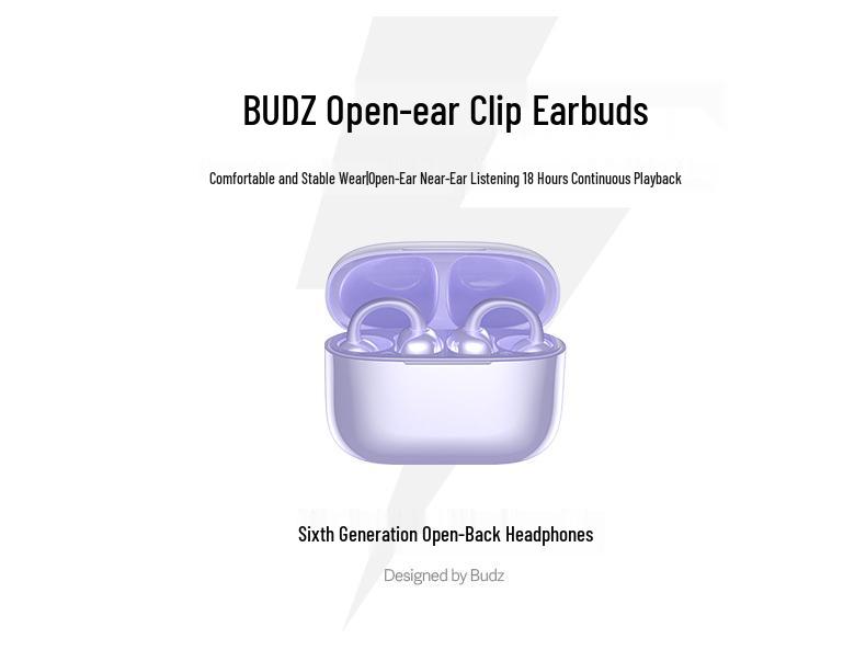AI Bluetooth Гарнитура-клипса для уха с внутриушным переводом и костной проводимостью