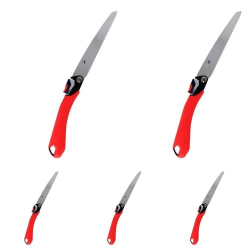 Takagi Shark Saw, Folding Pruning Saw with Replaceable Blades, 210mm (5 Saws)