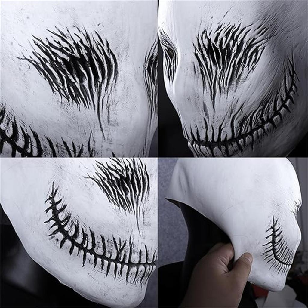 Костюм для косплея Ужасные упыри на Хэллоуин | Кори на Хэллоуин | Тонкая улыбка | Ужасный головной убор для косплея | Латекс для реквизита