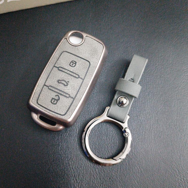 Легкий чехол для ключей для Volkswagen Vw Polo Golf Passat Tiguan Beetle Caddy T5 Up Eos Складной чехол-брелок для автомобильного ключа Аксессуары