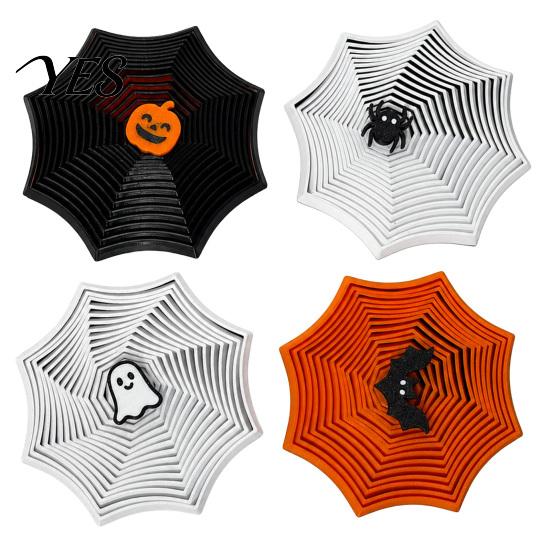 3D Printed Fidget Toy 1/4Pcs Expanded Star, Halloween Ghost Bat Pumpkin Spider Sensory Fractal Star Toy, Stress Relief Expandable Desk Portable