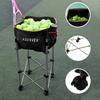 Voodans Ball Cart Ball Bag Mobile Ball Basket with Casters for Practice Ball Storage Basket Compatible with Baseball, Softball, Tennis, Badminton,