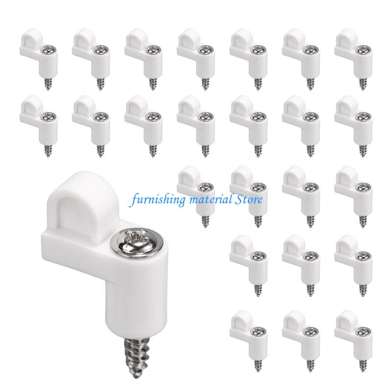 Y5GD Nylon Window Screen Retainers & Metal Screws Weatherproof Screen Clip Fasteners Set Of 24 For Frame Stabilization