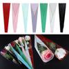50Pcs Elegant Flower Wrapping Bags Waterproof Reusable Single Rose Sleeves Plastic Opp Bag for Weddings Birthday Parties