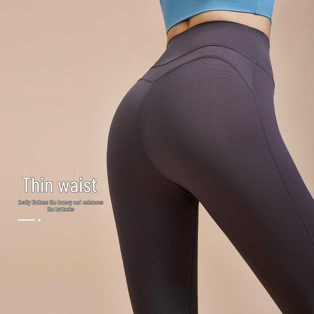 Женские леггинсы для йоги с высокой талией, контролем живота, эффектом подтяжки бедер и поддержкой талии - Фитнес-штаны для бега без ограничений