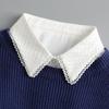 Women Fake Collar Blouse Sweater White Lapel Decor Detachable Collars For Women Black Lace False Collars Woman Lace Half Shirt