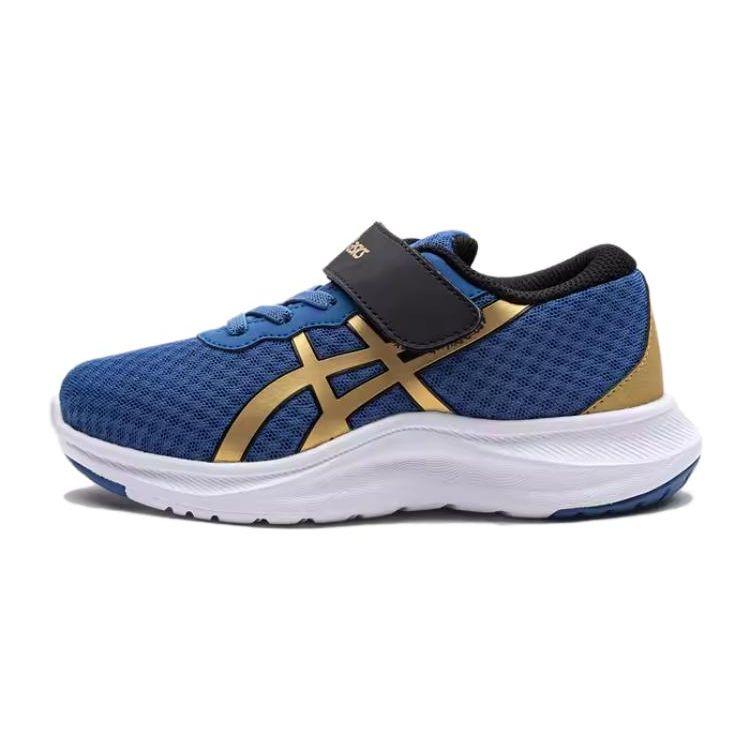 Asics Lazerbeam Mh Lightweight Outdoor Fitness Running Shoes Kids Sneakers Blue Gold 1154A153-402