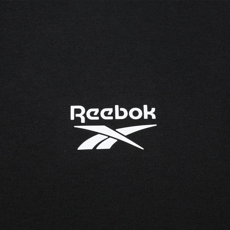 Reebok Sweatshirts Unisex Black Crew Neck Moderate (Unisex) Sweatshirts GR8470