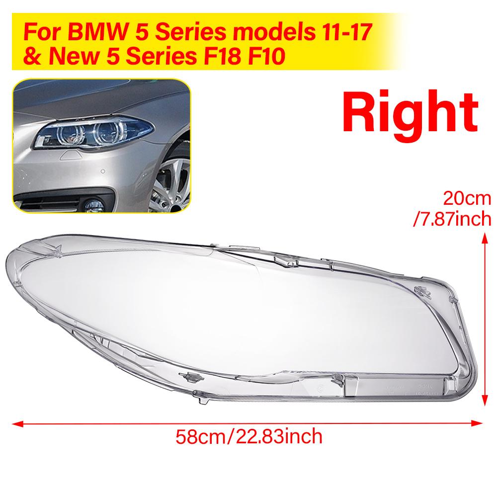 Head Lights Cover For BMW 5 Series F18 F10 2011-2017 Transparent Housing Front Headlights Lens Shell Lampcove Car Accessories