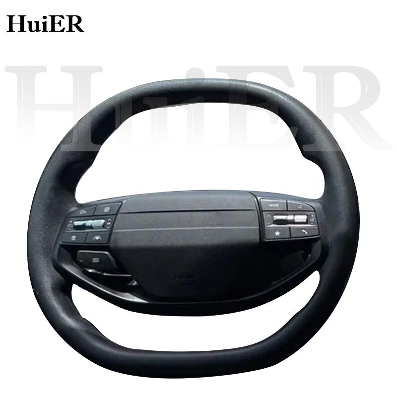 Новая DIY Ручная Прошивка Кожаного Чехла на Руль для Kia K4 2026 2026 2026 Классические Автомобильные Аксессуары для Модификации Интерьера