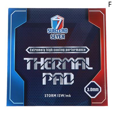Subzero Seven Gp-Ultimate 12,8 Вт/Mk Термопрокладка Силиконовая графическая подушка для процессора/графического процессора