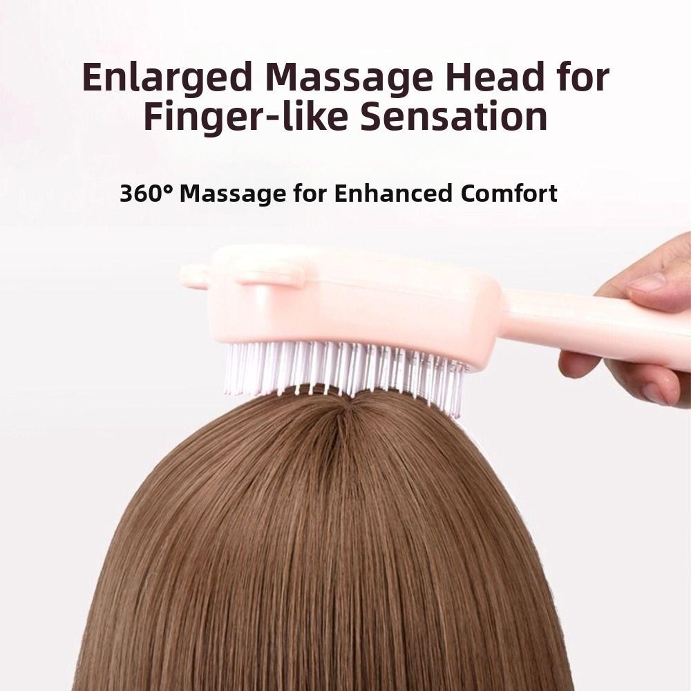 Plastic Retractable Hair Brush Self-Cleaning Scalp Massage Comb Wet Dry Styling