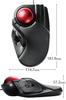 Проводная мышь ELECOM Trackball с большим шариком, 8 кнопок, функция наклона, черная M-HT1URBK