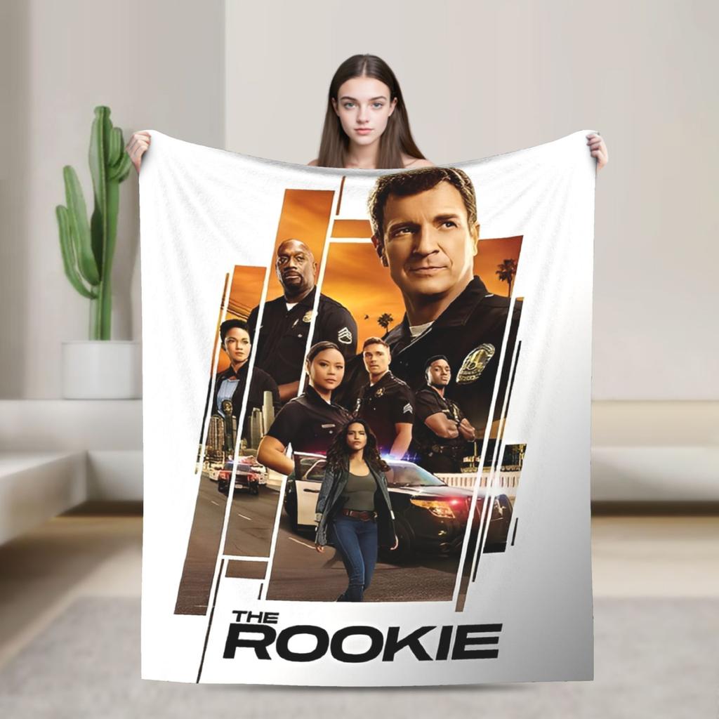 The Rookie TV Show Flannel Blankets Soft Throw Blanket for Living Room Picnic Graphic Bedspread Sofa Bed Cover