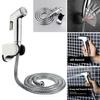 Muslim Handheld Holder Shower Head Bidet Spray Portable Toilet Chrome Cleaning Hygienic Jet Kit Multi-functional