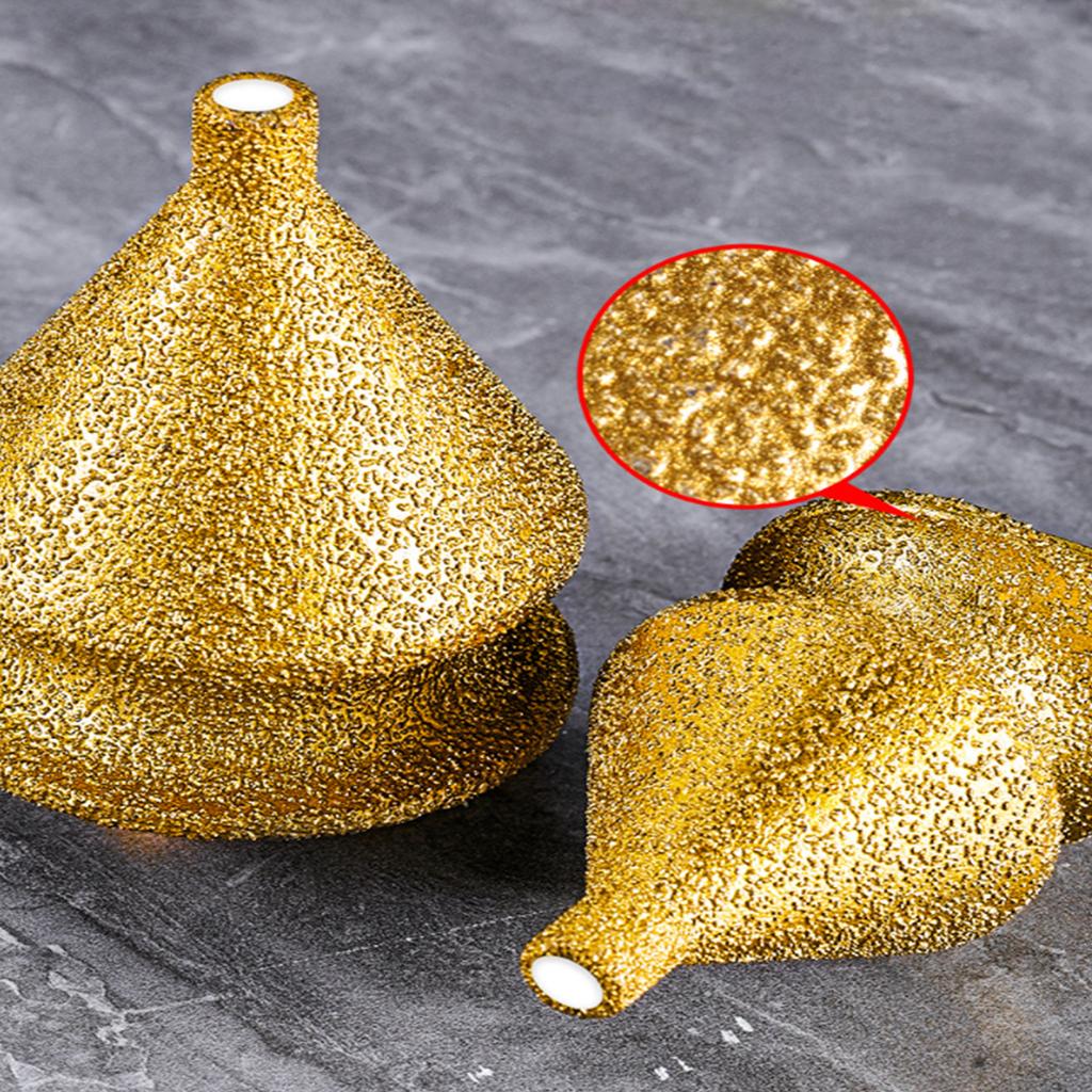 4 In 1 Stone Hole Enlarger Chamfer Bit for Ceramic Marble with M10 Thread for 100 Angles Grinder for Drilling Chamfering