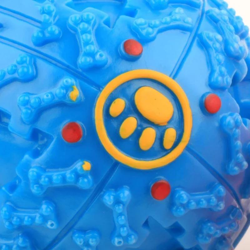 3-цветный шар-шум, корм для домашних животных, падающий шар, головоломка для домашних животных, игрушка для собак, звучащая игрушка, пищащий шар, круглый