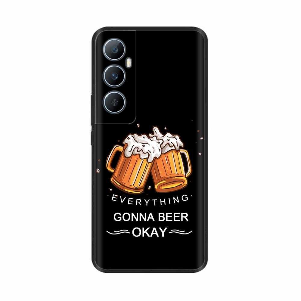 Для Realme C65 4G C 65 RealmeC65 6.67" 2024 Силиконовый Чехол для Телефона Милый Цветок Легкий Чехол для Oppo Realme C65 Чехлы Оболочка