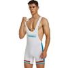 Men's Fun Tight Vest Wrestling Suit Fitness Swimming Shark Pants Body Suit Lingerie
