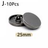 10pcs Shank Sewing Buttons Windbreaker Coat Shirt Button Metal Buttons Round Flat Shape