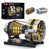 Mold King 10141 Aircraft Engine Model Block Set, Technical Aircraft Engine Clamp Block Set, Includes Motor and Box, Suitable for ChildrenAdults