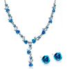 Rose Alloy Bridal Jewelry Set: European & American Style Necklace and Dress Accessories