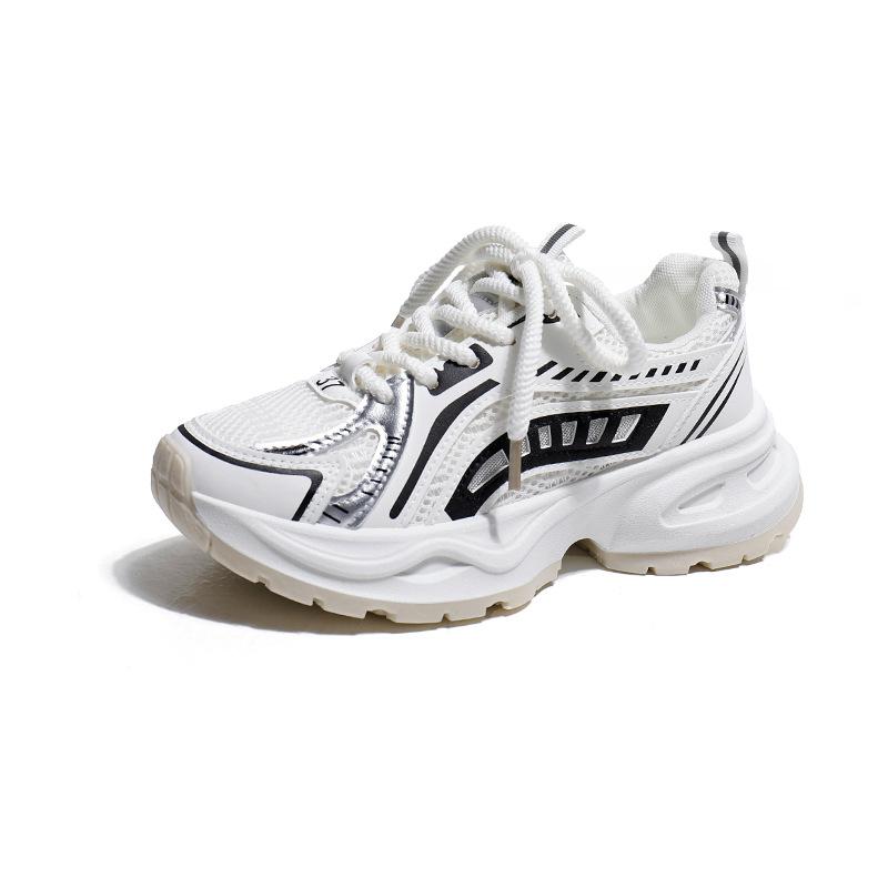 Новые женские туфли, летние дышащие громоздкие кроссовки, женские повседневные кроссовки на платформе, нескользящие кроссовки для бега для мужчин