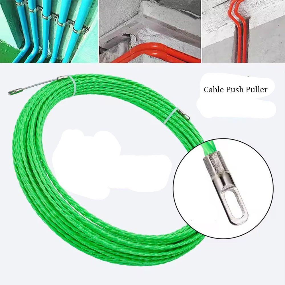 5-15M Cable Push Puller 4MM Extractor Glass Fiber  For Fiberglass Duct Rodder Wall Wire