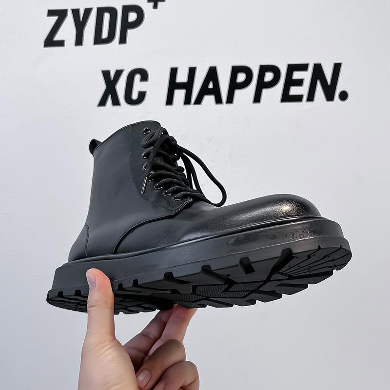 Мужские ботинки мартинсы в британском стиле осень-зима 2024 новые повседневные универсальные ботинки с высоким берцем 22727-A