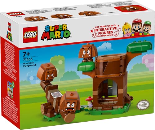 Игровой набор LEGO Super Mario «Площадка Гумбы», Подарок на день рождения, Конструктор, для мальчиков и девочек, возраст 7, 8 и 9 лет, Ученики начальной школы, Игрушка Марио, Игра, 7143