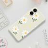 For Samsung Galaxy A07 4G Case Daisy Pattern Printing Straight Edge TPU Phone Back Cover