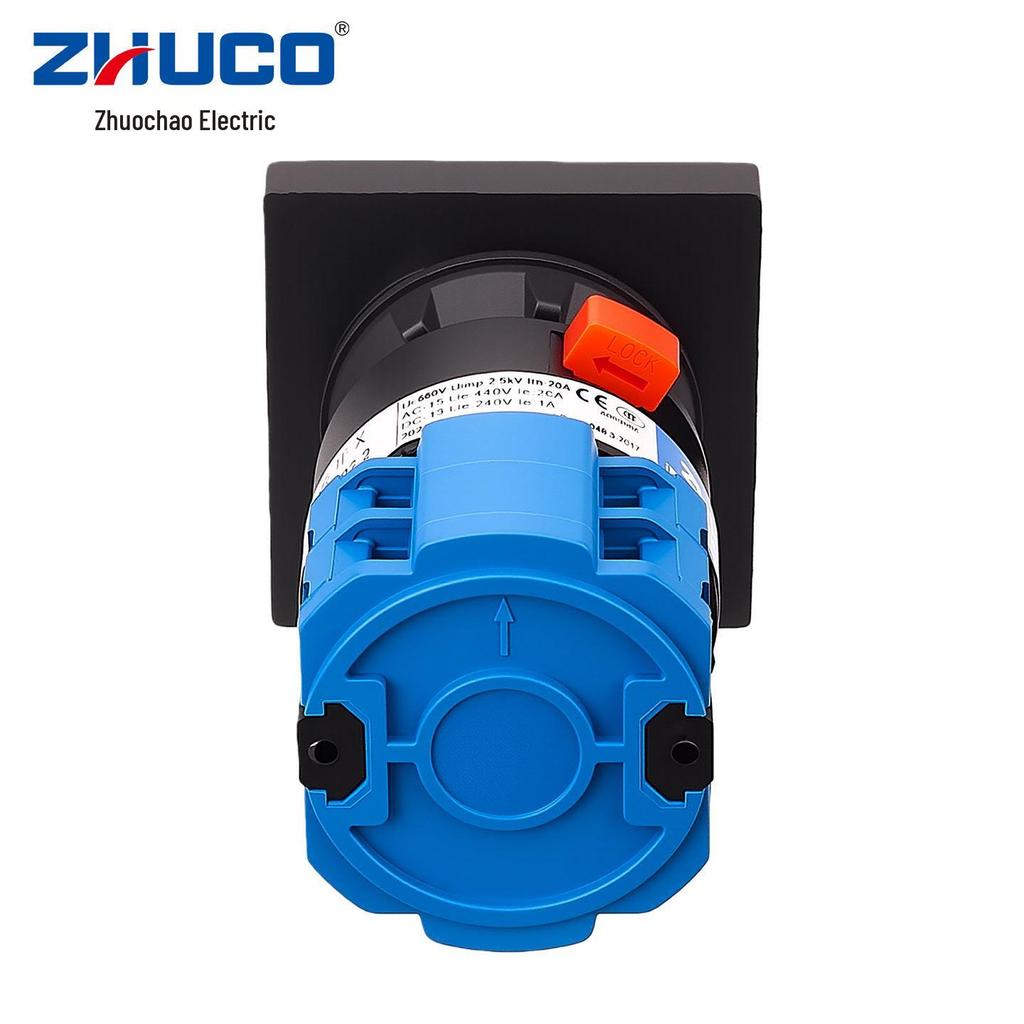 Zhuochao SZW26-20C/N22.2 Two-Speed Changeover Switch, Single-Hole Mount