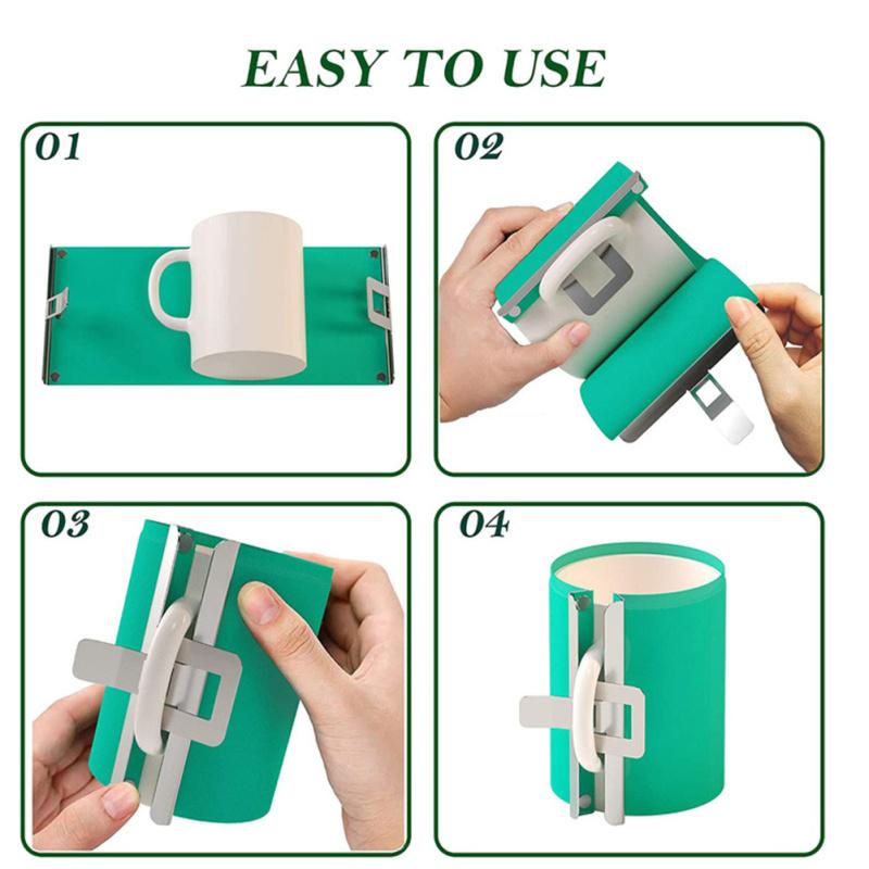 3d силиконовая обертка для кружки, теплопередача, высокоэластичный держатель для чашки, форма для кружки, зажим для чашки, переносной зажим для кружки