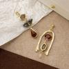 Elegant Asymmetric Earrings Zircon Vintage Earrings Gift Drop Dangle Earrings  Women
