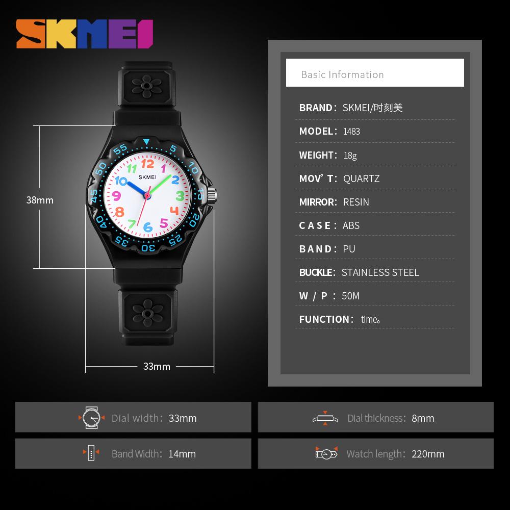 SKMEI Creative Fashion Outdoor Kids Watches Sports Waterproof Quartz Watch Children Wristwtatch For Boys Girls Relogio Infantil